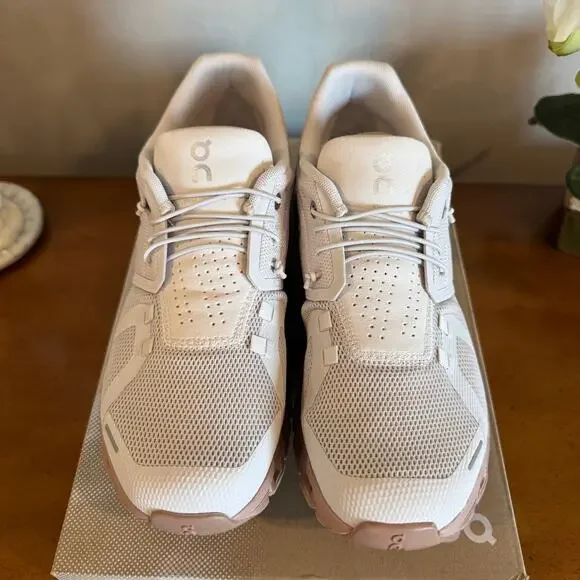 On Running Cloud 5 Sand Rosebrown Women’s 10 Sneakers - Picture 2 of 10